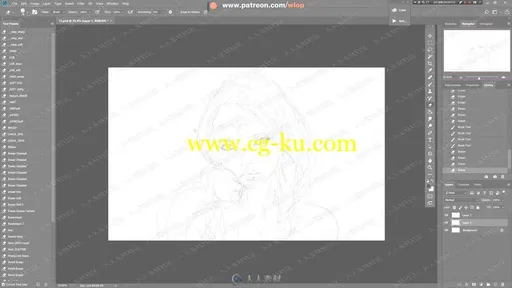 2018年插画师wlop7月份绘画视频教程第一季的图片2