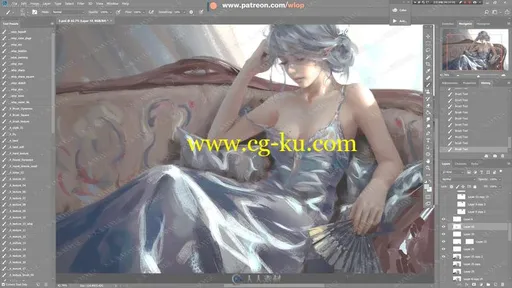 2018年插画师wlop7月份绘画视频教程第三季的图片2