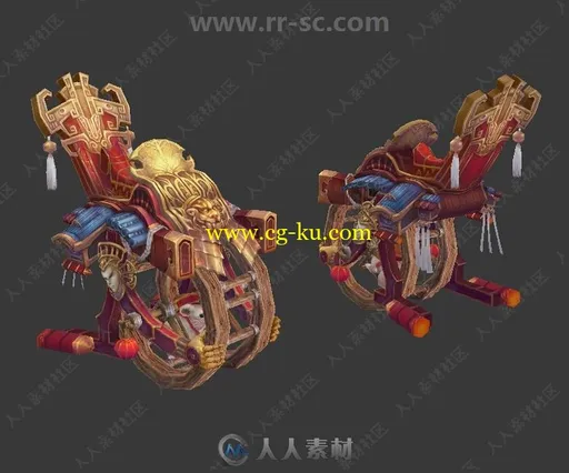 完美世界游戏全套MAX坐骑3D模型合集的图片3