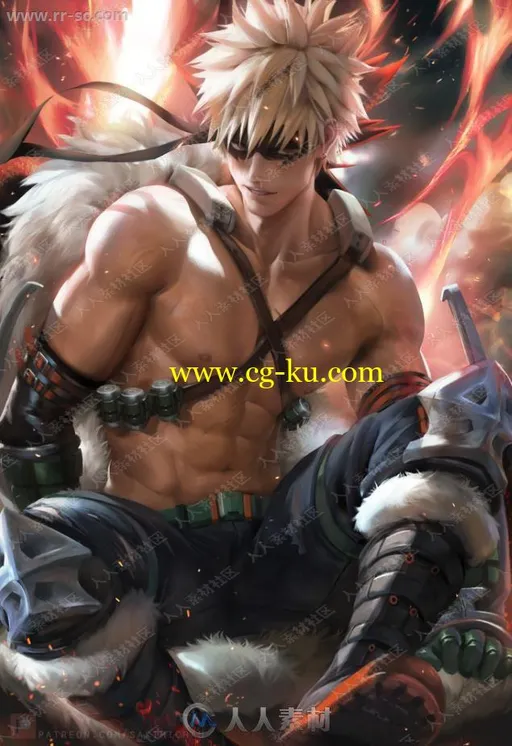 sakimichan80期绘画过程超级卡通角色原画视频教程的图片1