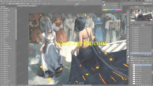 WLOP大神原画设计作品视频教程第四季的图片2