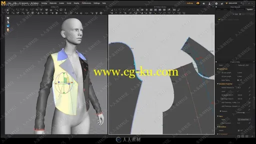 Marvelous Designer 7大师级超逼真女性皮夹克服装实例制作视频教程的图片3