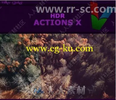 5组HDR高动态复古冷暖色调特效PS动作第十季的图片1