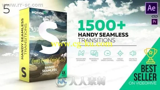 1500组视差感扭曲旋转冲击万花筒效果转场过渡AE模版的图片1