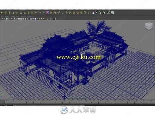 写实古代瓦房建筑场景模型游戏素材合集的图片2