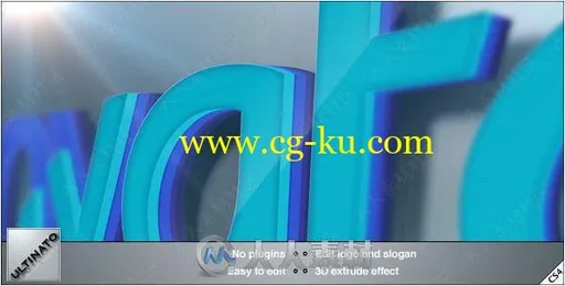 独特经典字体颜色变化波动LOGO动画演绎AE模板合集的图片1