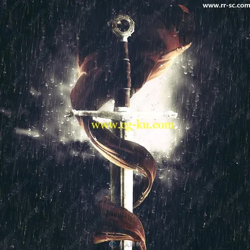 暗色系梦幻暴雨人像艺术特效PS动作的图片1