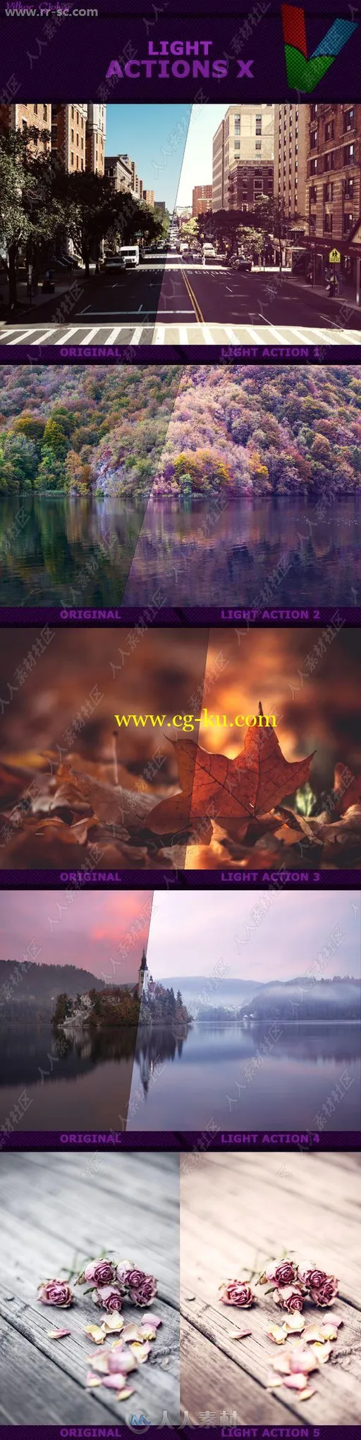 五组唯美自然朦胧光线哑光艺术色调PS动作第十季的图片2