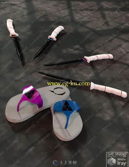运动风性感拉链套脖比基尼套装3D模型的图片3