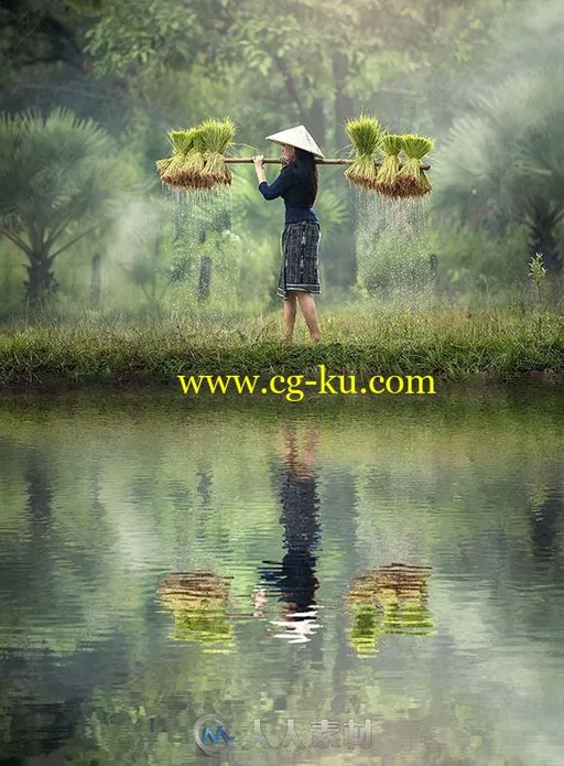 唯美清新自然水面反射风格艺术特效PS动作的图片2