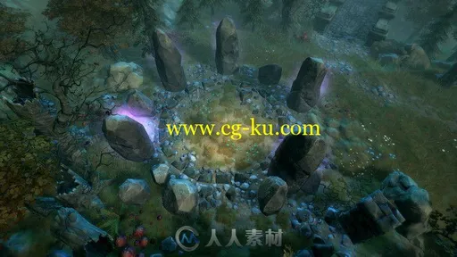 漂亮梦幻神秘俯视视角完整环境模型Unity游戏素材资源的图片2