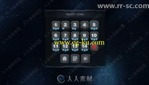 科幻第一人称射击游戏HUD插件Unity游戏素材资源的图片1