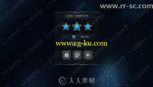 科幻第一人称射击游戏HUD插件Unity游戏素材资源的图片2