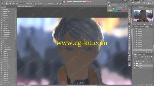 国人画师鬼刀WLOP人物插画视频教程的图片2