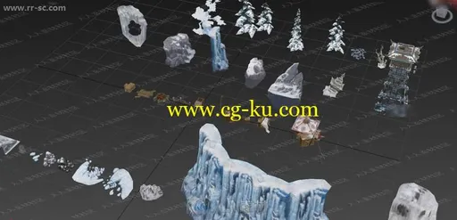 镇魔曲特效UI贴图3D场景仙侠MAX系列合集3D模型的图片2