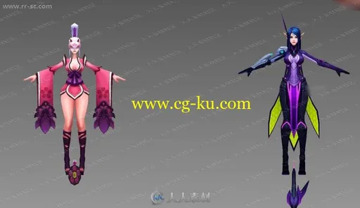 魔霸传说游戏全套角色模型怪物资源3D模型的图片3