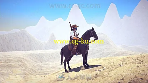 卡通灵活逼真骑马系统动物角色模型Unity游戏素材资源的图片1