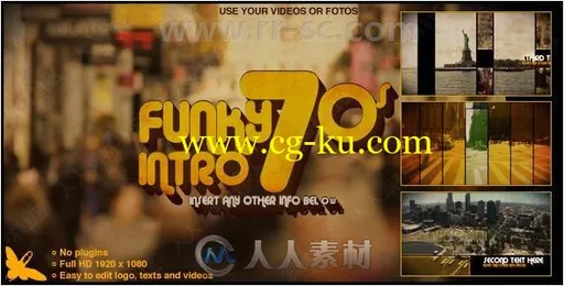 暗黄色调都市生活街道景物宣传动画创意设计AE模板合集的图片1