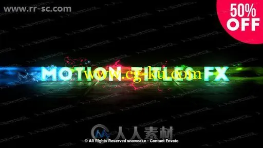 多组闪烁旋转流动方式变化标题动画AE模版合集的图片1
