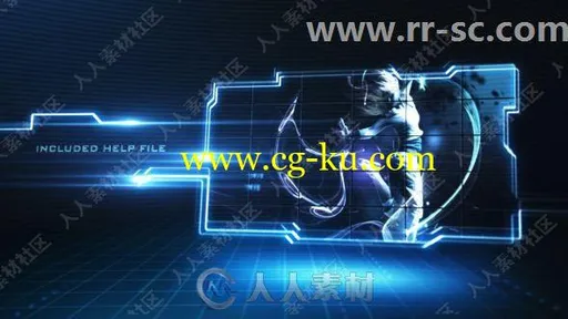 科技科幻炫酷光线特效标题动画AE模板的图片1