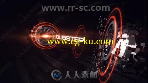 喧闹震感快速冲击音乐开场宣传动画创意设计AE模板合集的图片1