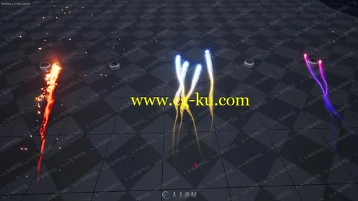 游戏程式化炮弹波束色带网格发射粒子特效UE4游戏素材资源的图片3