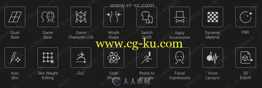 Reallusion Character Creator三维角色模型设计软件V3.01.1016.1版的图片2