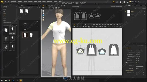 Marvelous Designer模块化服装设计技术视频教程的图片3