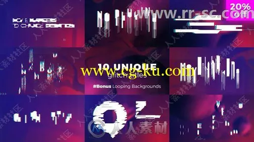 线条快速拼接创意特效标题动画AE模板的图片1