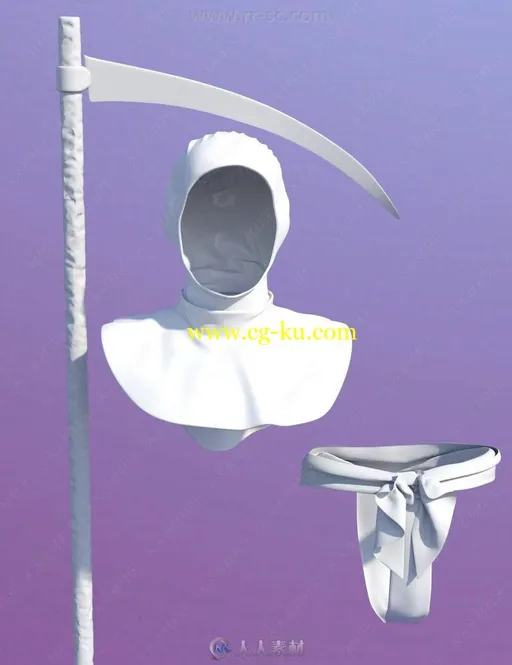可怕恐怖不同纹理异形怪物镰刀整流罩腰带3D模型合集的图片3