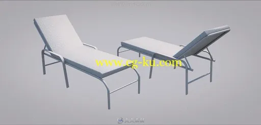 典雅奢华干净别墅泳池室内设计3D模型合集的图片2