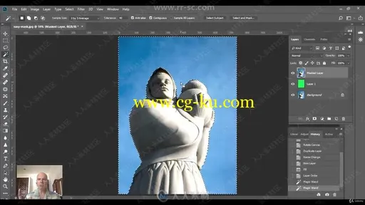 Photoshops快速遮罩Mask技巧视频教程的图片1