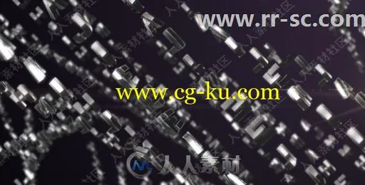 璀璨金属字符粒子拼接Logo演绎动画AE模板的图片1