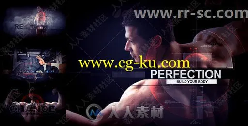 暗色系烟雾创意设计运动健身演绎动画AE模板的图片1