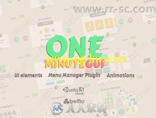 简单菜单管理器插件UI元素Unity游戏素材资源的图片3
