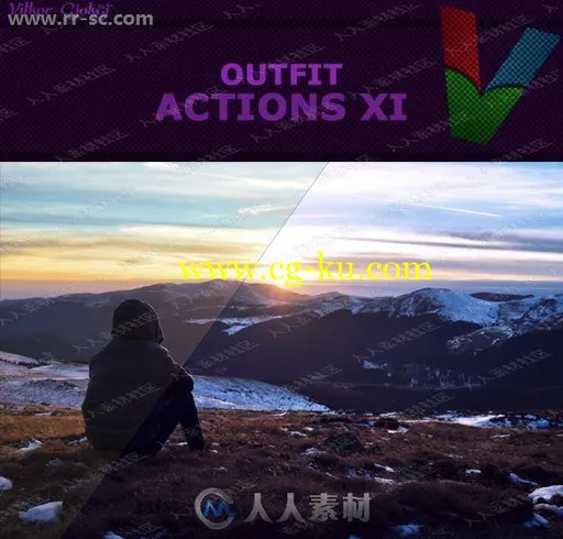 多组专业人物外景拍摄后期调色艺术特效PS动作第十一季的图片2