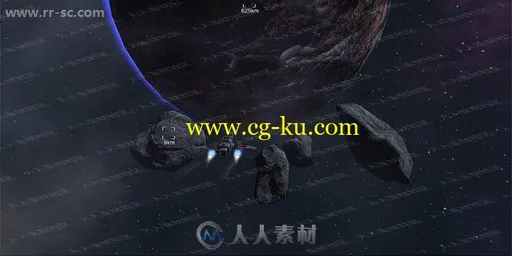 100多组宇宙飞船机仓外太空环境3D模型Unity游戏素材资源的图片1