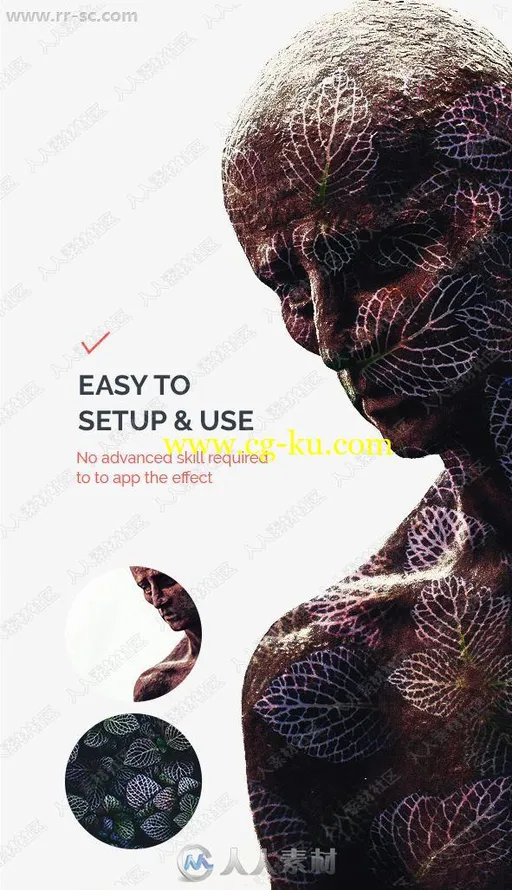 双重曝光人与自然重叠唯美艺术特效PS动作的图片2