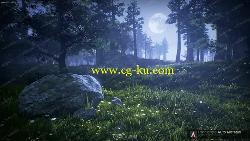 森林户外逼真草地绘制地形拓扑环境UE4游戏素材资源的图片1