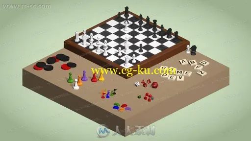 多组精致岩石灌木建筑小场景3D模型Unity游戏素材资源的图片2