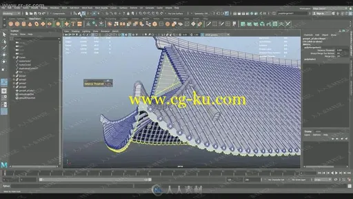 Maya制作中式古建筑塔顶瓦片模型视频教程的图片2