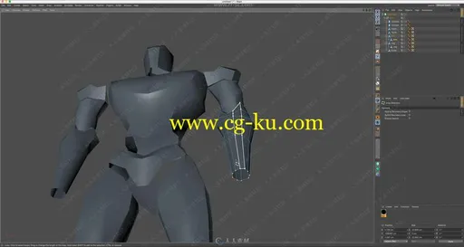 Cinema 4D超经典机器人建模制作完整工作流程视频教程的图片1