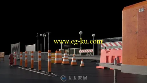 街道角落建筑公共设施等3D模型合集的图片2
