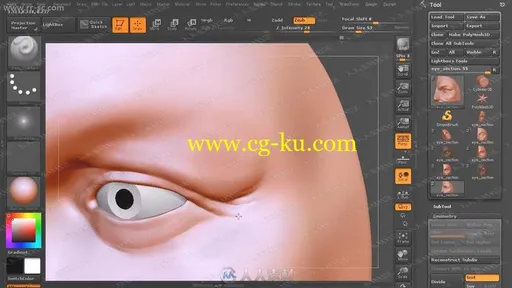 人体雕刻人体建模全面精髓各部鼻子耳朵眼睛嘴视频教程的图片1
