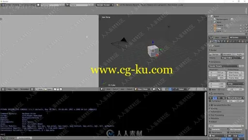 Blender混合界面面板高效工作技巧视频教程的图片2