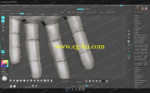 人体雕刻人体建模全面精髓各部腿部手与脚视频教程的图片3