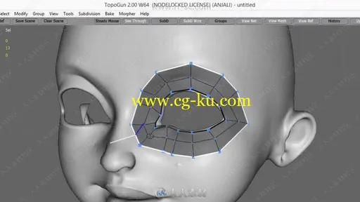 MAYA与Topogun角色低聚建模实例训练视频教程的图片1