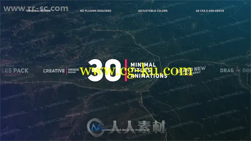 30组简洁时尚形式演化标题动画合集AE模版的图片1