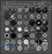 Biomekk EnhanceC4D纹理着色器预设C4D插件V1.04.051版的图片3