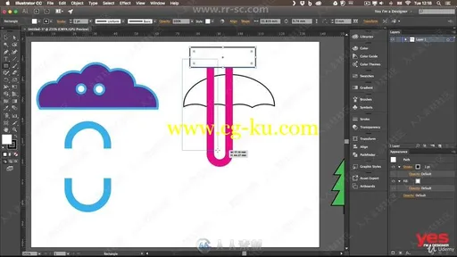 Illustrator CC 2019矢量绘图大师班训练视频教程的图片3